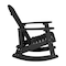 Flash Furniture Black Adirondack Rockers & 1 Side Table, PK 2 JJ-C14705-2-T14001-BK-GG - alternate 5